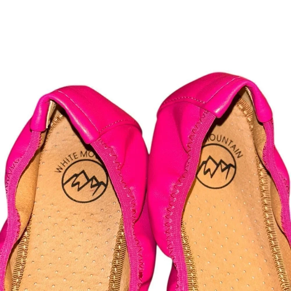White Mountain Slip on  Pink Ballet Flats(Size 7.5M)